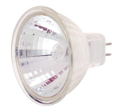 Satco S1950 20 Watt MR11 Halogen GZ4 Base 12 Volt Clear NFL 24 Beam Pattern Light Bulb, With Lens