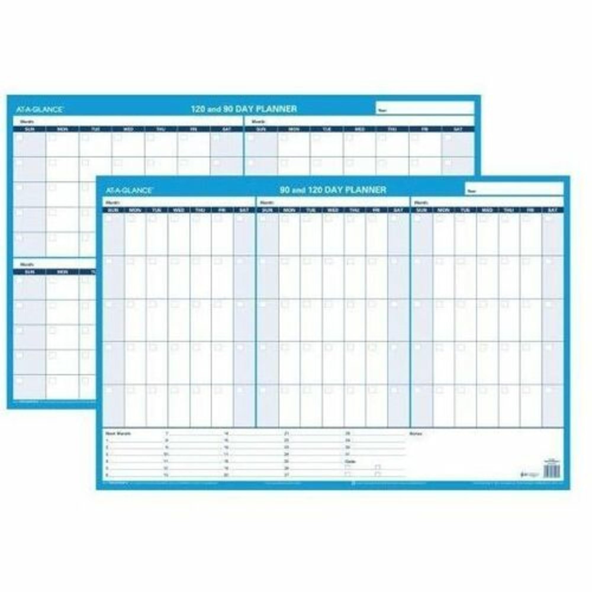AT-A-GLANCE Undated Erasable Wall Calendar, 36" x 24", XLarge, 90-Day and 120-Day, Reversible, Horizontal (PM239B28)