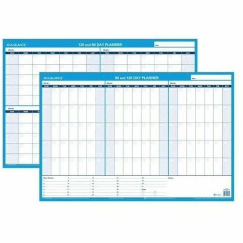 AT-A-GLANCE Undated Erasable Wall Calendar, 36" x 24", XLarge, 90-Day and 120-Day, Reversible, Horizontal (PM239B28)