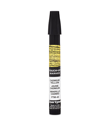 Chartpak Wood Frame Touch-Up Marker, Tri-Nib, Cadmium Yellow, 1 Each (FTM42)