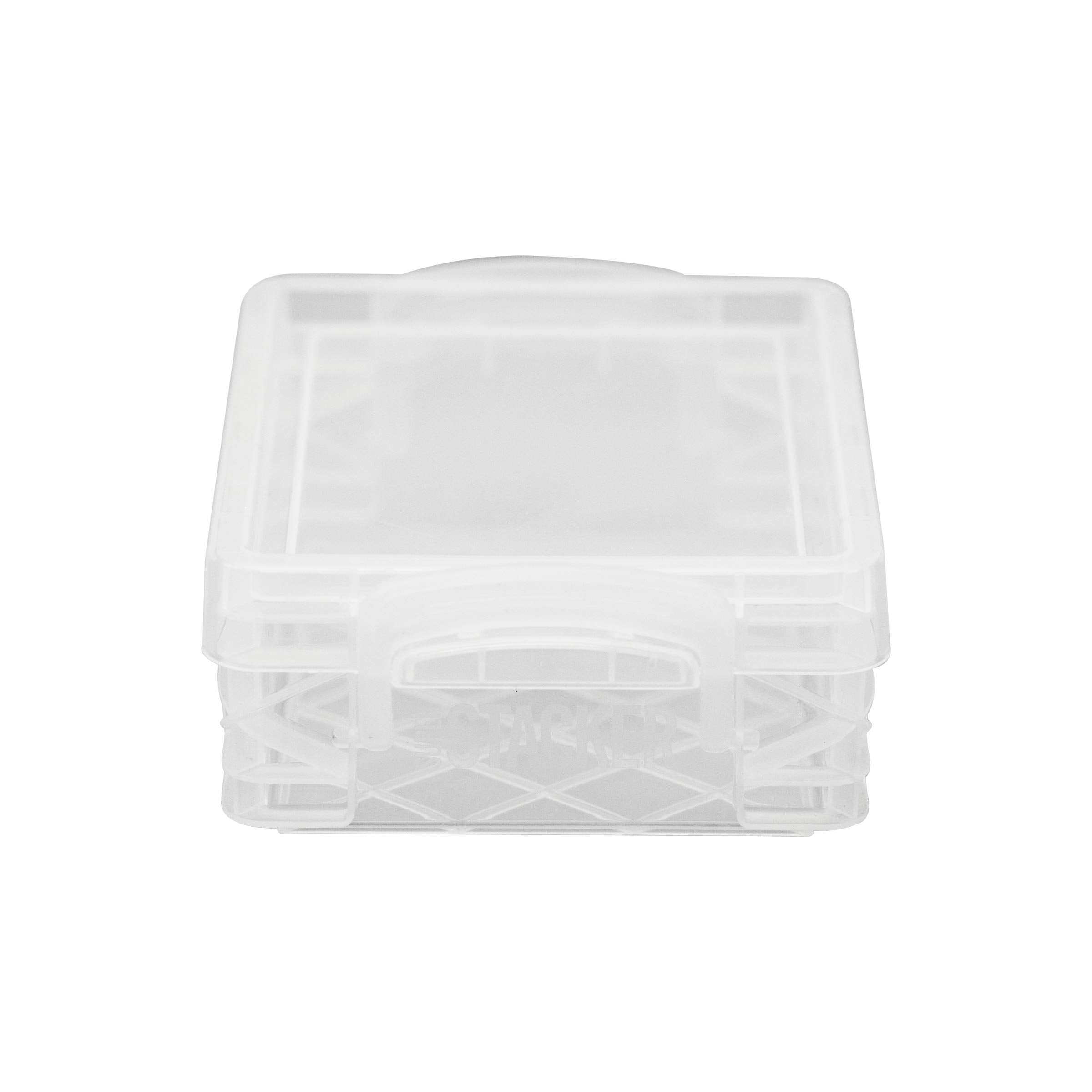Advantus Super Stacker Crayon Box, Plastic, 4.75 x 3.5 x 1.6, Clear