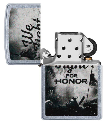 Zippo for Honor Street Chrome Pocket Lighter, One Size