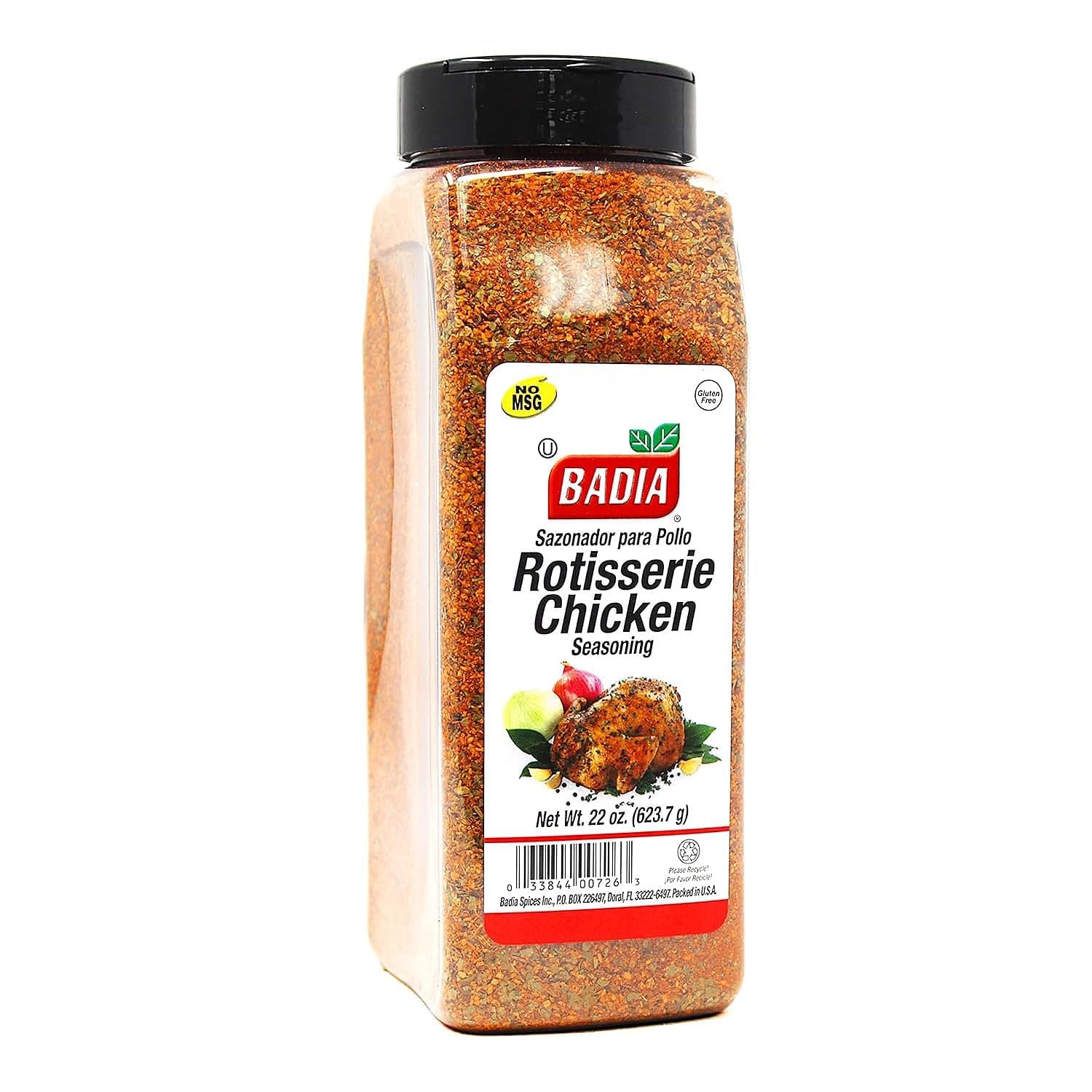 Badia Rotisserie Chicken Seasoning, 22 oz – Classic Blend for Poultry, Perfect for Roasting, Grilling & Air Frying
