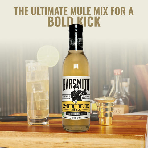 Barsmith Bar Essentials Moscow Mule Honey-Ginger Mix - Refreshing & Uplifting Mixer with No Artificial Flavors or Colors - Cocktail Mix with blend of bite and sweetness - 12.7 oz Bottle (Pack of 1)