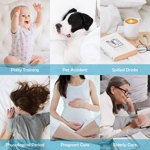 Cozymaker Queen Size 100% Waterproof Mattress Protector, Cooling Mattress Cover Fitted 8-21" Deep Pocket, 3D Air Fabric Soft Breathable Bed Mattress Pad Cover Noiseless Washable