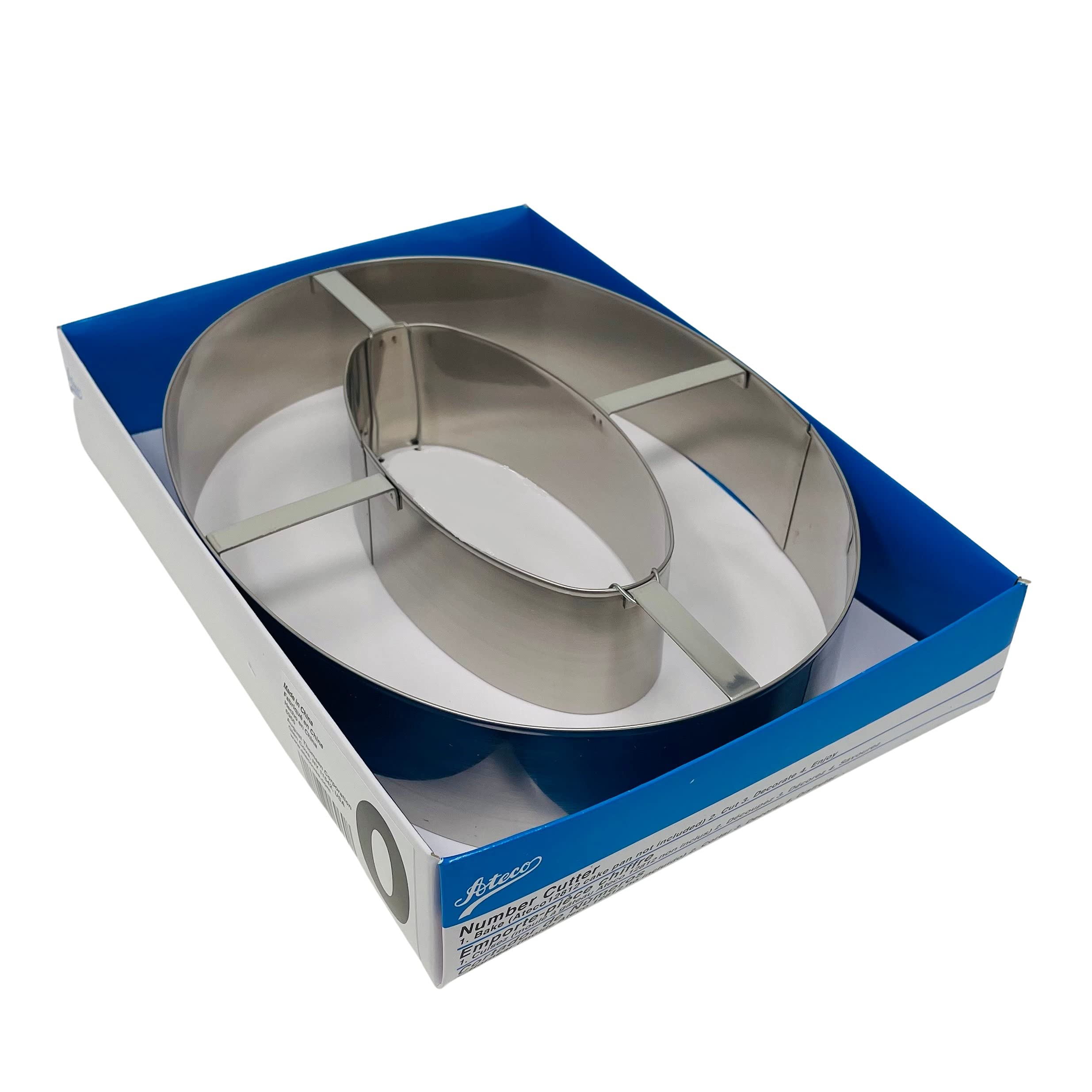 Extra Large Number 0 Cake Cutter, Silver
