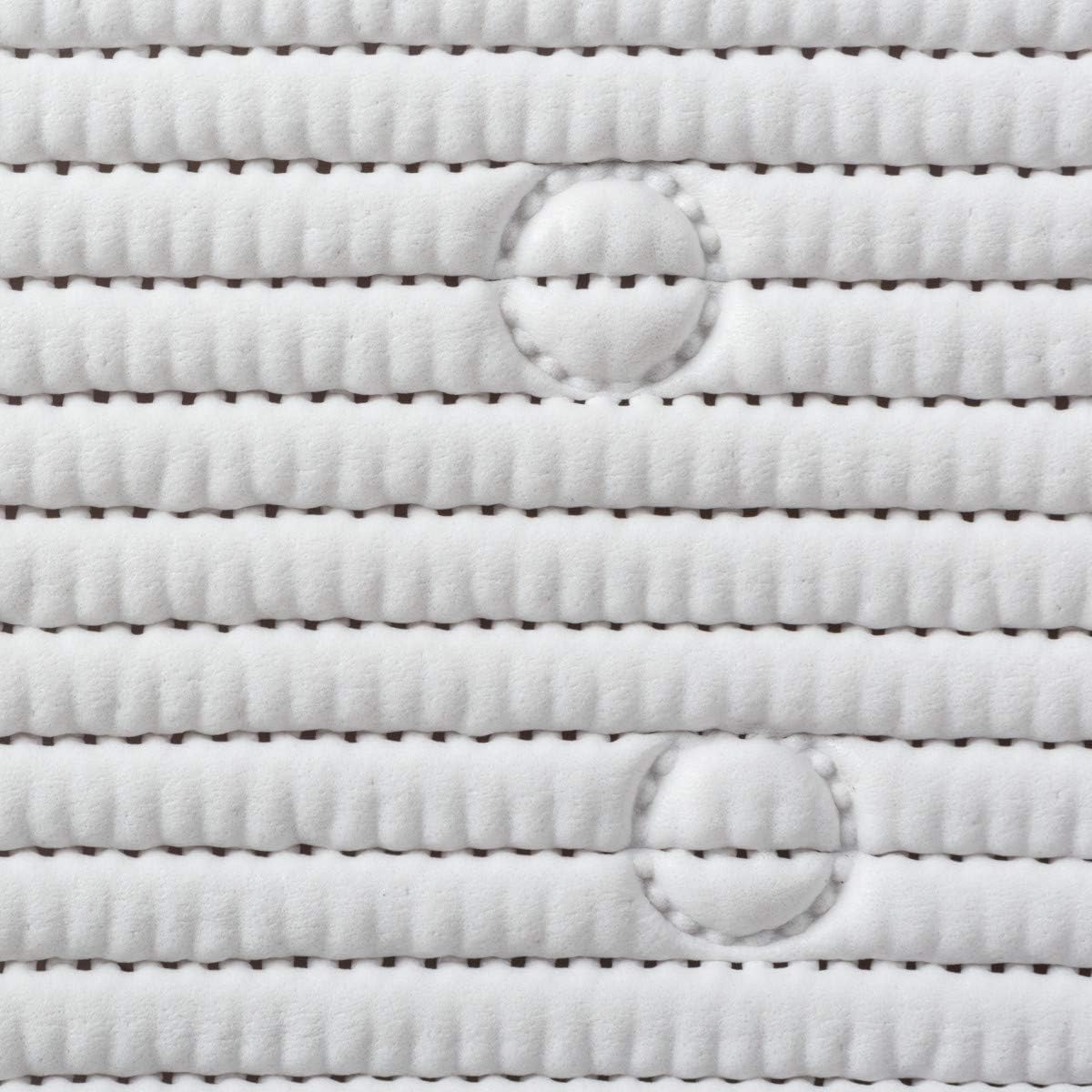 Duck Brand Clorox Cushioned Shower Mat, Non Slip Bathtub Mat with Suction Cups, 21 Inches x 21 Inches, White