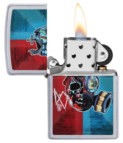 Zippo Watch Dog Legion Satin Chrome Pocket Lighter