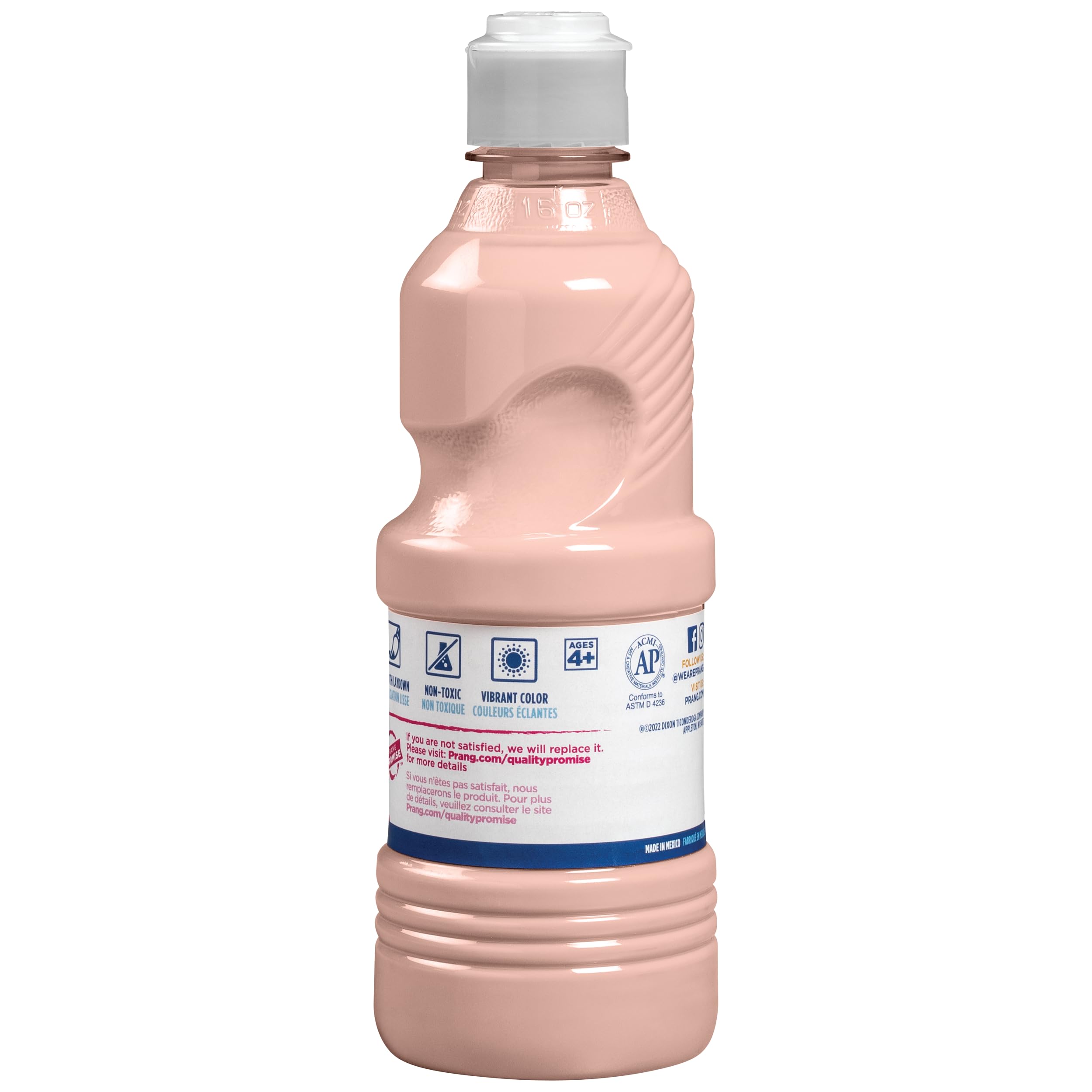Prang Ready-to-Use Tempera Paint, Peach, 16 Oz., 1 Count