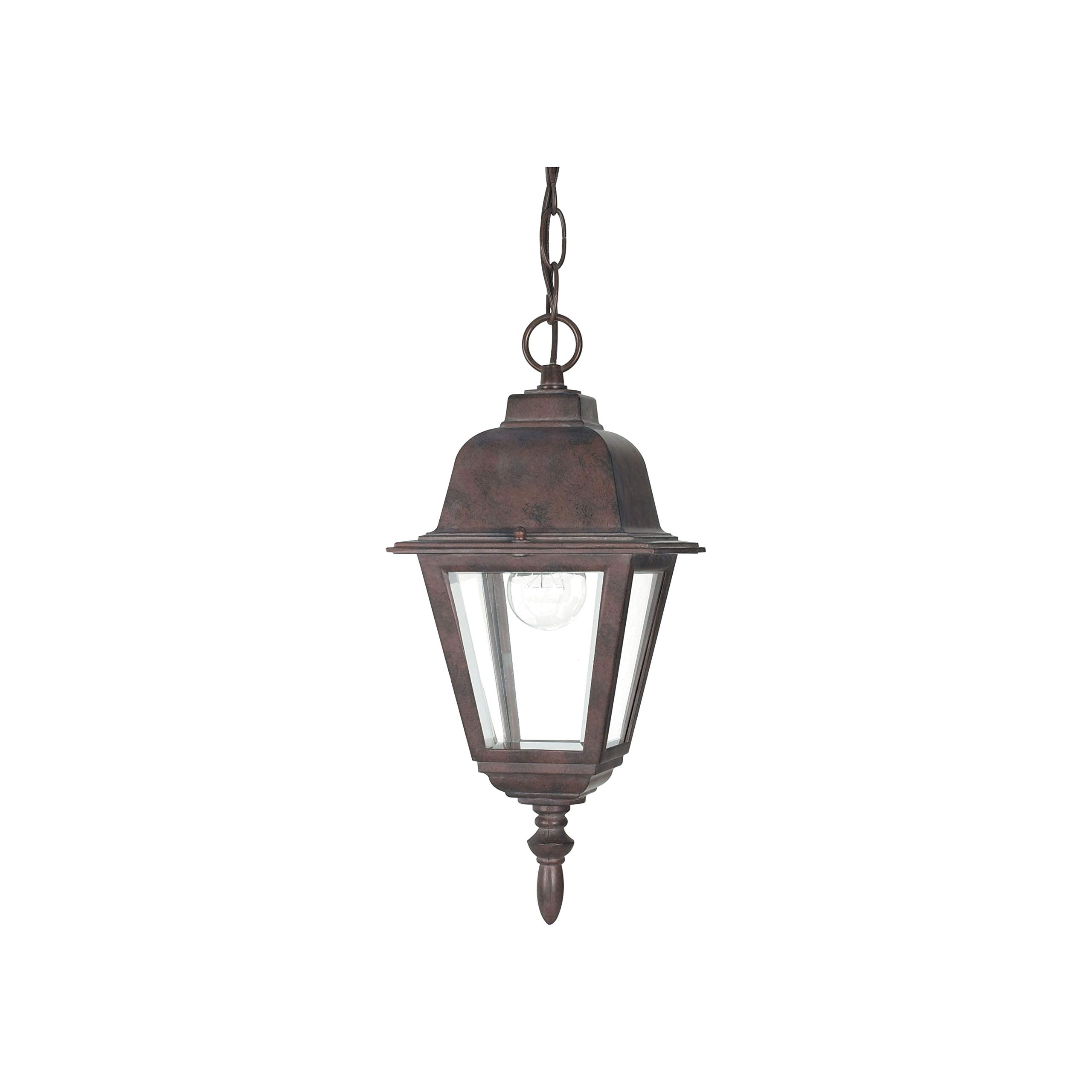 Nuvo Lighting 60/488 Traditional One Light Hanging Lantern from Briton collection in Bronze/Dark finish