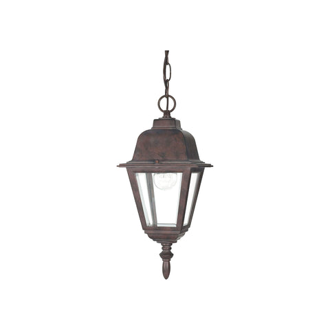 Nuvo Lighting 60/488 Traditional One Light Hanging Lantern from Briton collection in Bronze/Dark finish