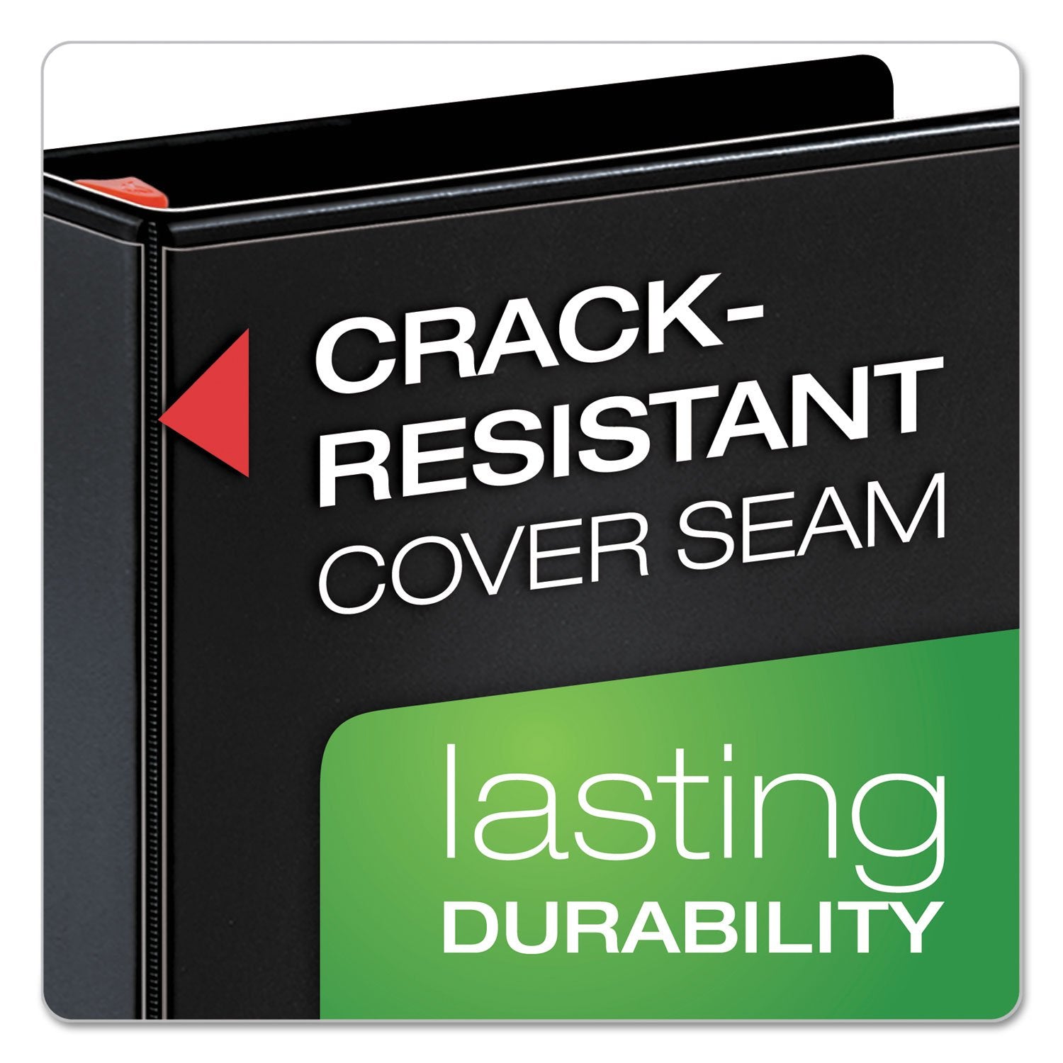 Cardinal 26301 Clearvue Binder, D-Ring, 1-Inch Capacity, 11-Inch x8-1/2-Inch, Black