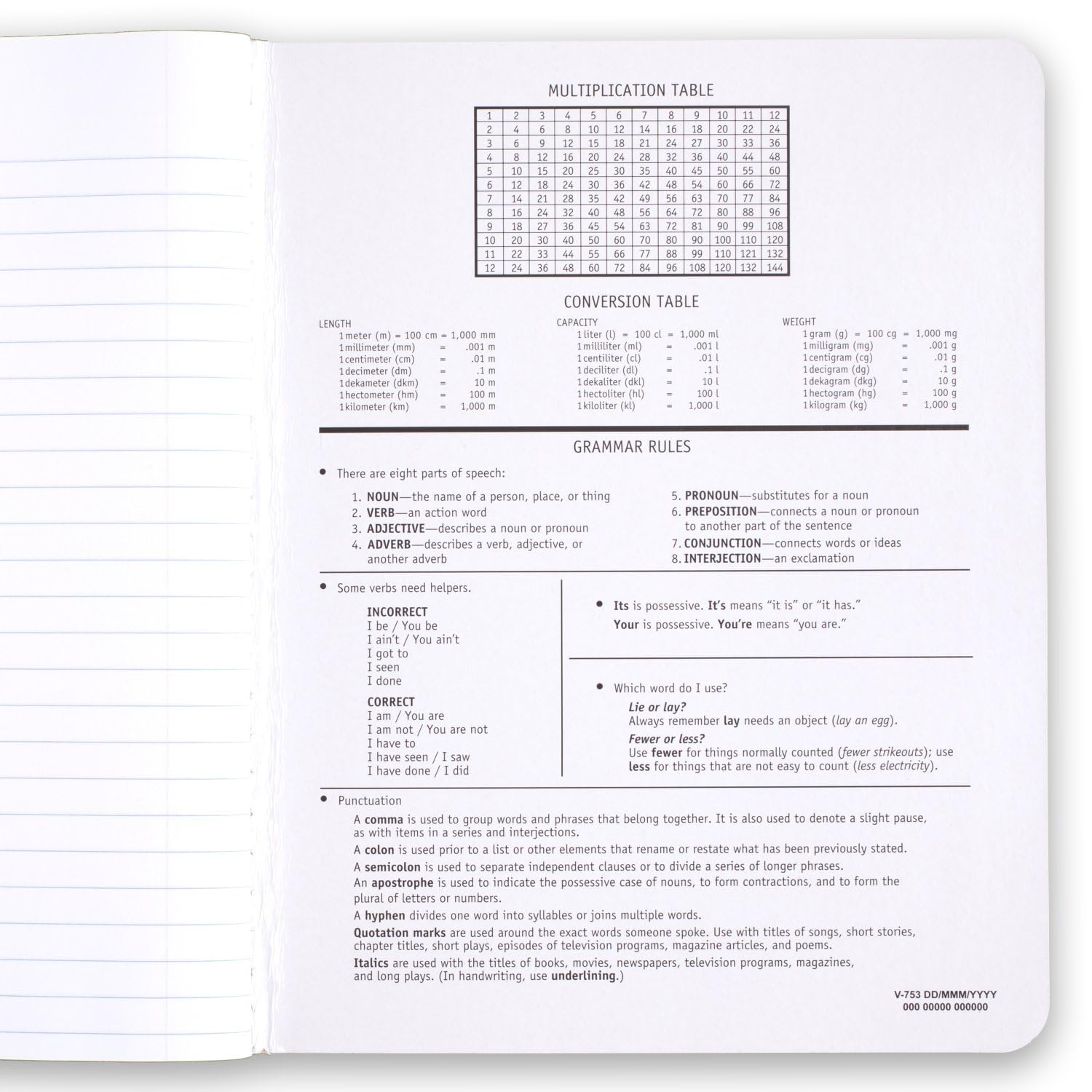 Mead Composition Notebook, Comp Book, Wide Ruled Paper, 100 Sheets, 9-3/4" x 7-1/2", Fashion, Square Deal, Assorted Colors, Color Selected May Vary, 1 Count (09918)