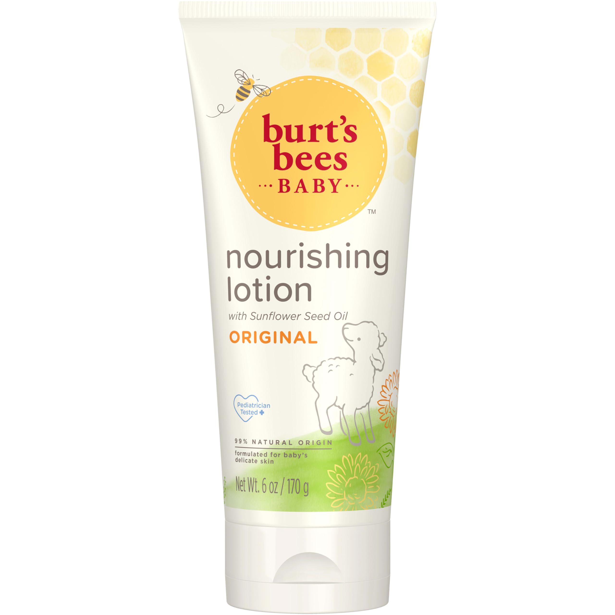 Burt's Bees Baby Nourishing Lotion, Original Scent Baby Lotion - 6 Ounce Bottle