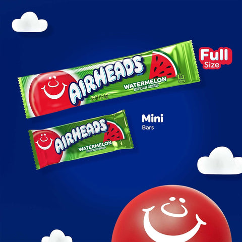 Airheads Candy, Assorted Fruit Flavors, Movie Theater Box, Individually Wrapped Full Size Bars, Non-Melting, 6 Bars per Box, 12 Theater Boxes