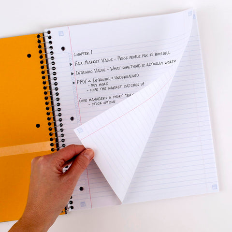 Five Star Spiral Notebook + Study App, 2 Subject, College Ruled, 8-1/2" x 11", 120 Sheets, Fights Ink Bleed, Purple, Orange, Green, Blue, Gray, Black, Color Will Vary, 1 Count (824230)
