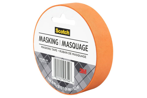 Scotch Expressions Masking Tape, .94 in x 20 yd, 6 Rolls/Pack, Tangerine (3437-ORG-ESF)