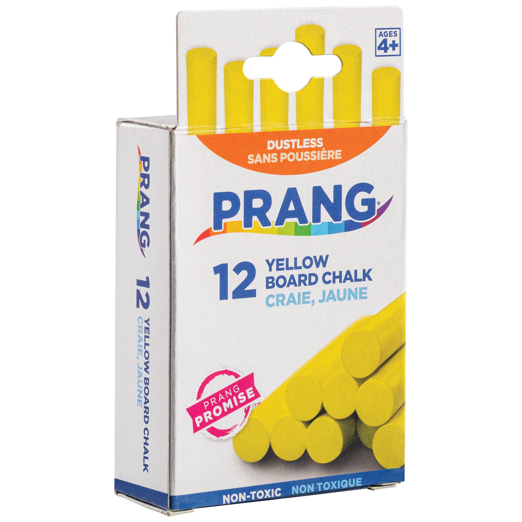 Prang Board Chalk, Yellow, 12 Count