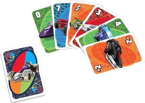 Hot Wheels UNO Matching Card Game Featuring 112 Cards with Hot Wheels Graphics, Game Night, Kids Gift Ages 7 Years & Older