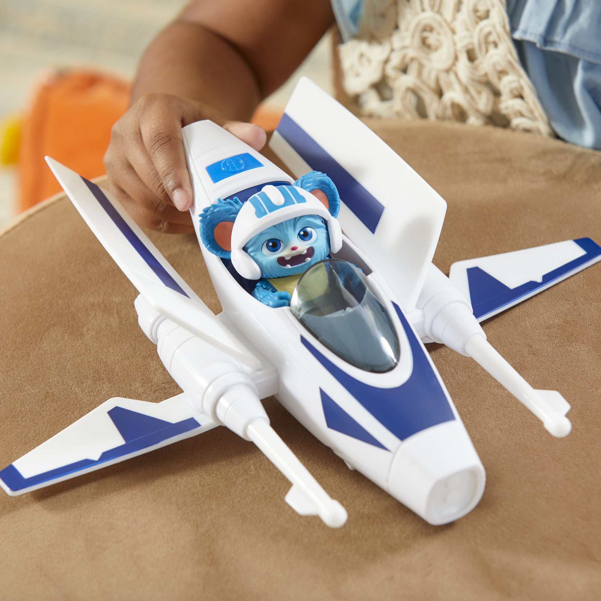 Star Wars: Young Jedi Adventures Jedi Pilot Nubs, 4-Inch Scale Action Figure Ship, Toys, Preschool Toys for 3 Year Old Boys & Girls