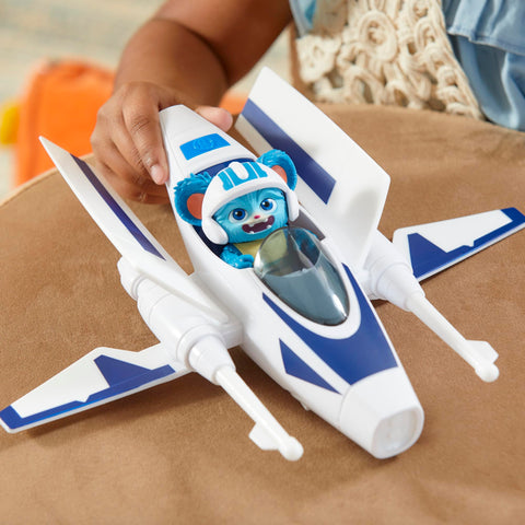 Star Wars: Young Jedi Adventures Jedi Pilot Nubs, 4-Inch Scale Action Figure Ship, Toys, Preschool Toys for 3 Year Old Boys & Girls
