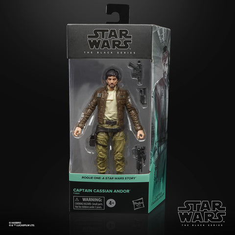 STAR WARS The Black Series Captain Cassian Andor 6-Inch-Scale Rogue One: A Story Collectible Figure, Toys for Kids Ages 4 and Up