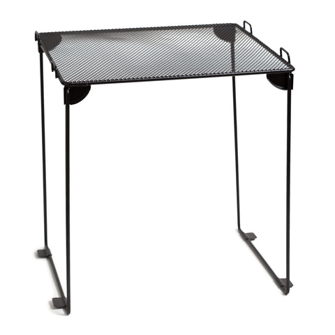 U Brands Mesh Locker Organization Kit, Includes Magnetic Cup, Folding Shelf and Bin, 3 Pieces (Black)