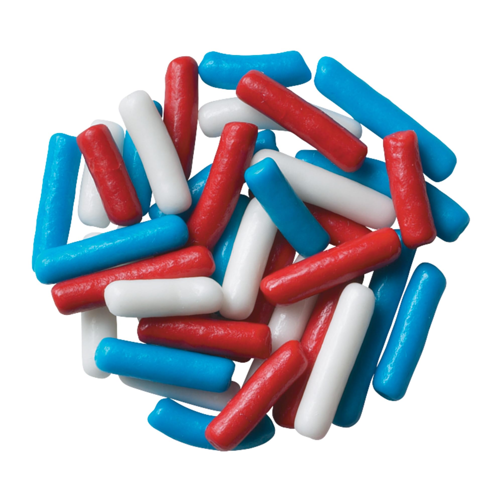 DecoPac Red, White, & Blue Sprinkles | Extra Large 26oz Pack | Cake Sprinkle Mix, Fancy Sprinkles For Cake Decorating, Handheld Container, Candy Sprinkles, Cake Sprinkles - Red, White, & Blue
