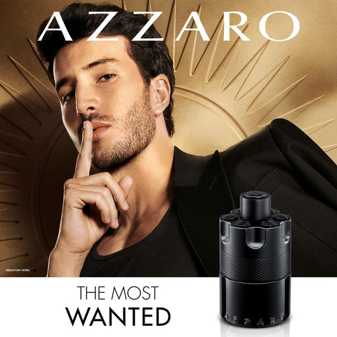 Azzaro The Most Wanted Eau de Parfum Intense - Long Lasting Woody Ambery Spicy Fougère Cologne for Men - With Notes of Bold Woody Accord, Spicy Cardamom, and Addictive Toffee Accord - 3.3 Fl Oz
