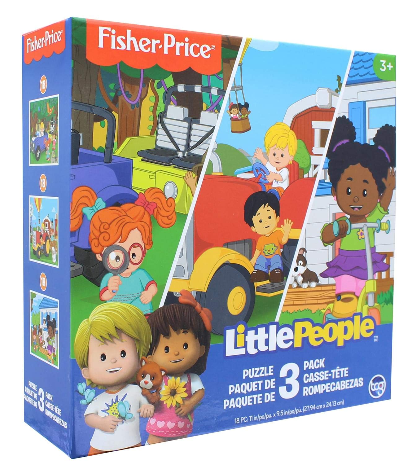 The Canadian Group Fisher-Price Little People 18 Piece Jigsaw Puzzle 3 Pack