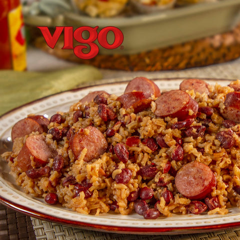 Vigo Authentic Red Beans & Rice, Low Fat, 8oz (Red Beans & Rice, Pack of 1)