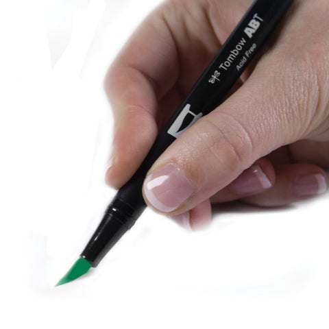 Tombow Dual Brush Pen Art Marker, 277 - Dark Green, 1-Pack
