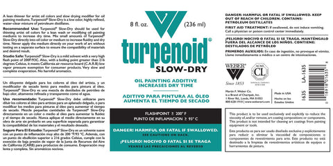 Weber Turpenoid Slow-Dry Oil Painting Additive, 236ml Bottle, Clear, 1 Each (1635)