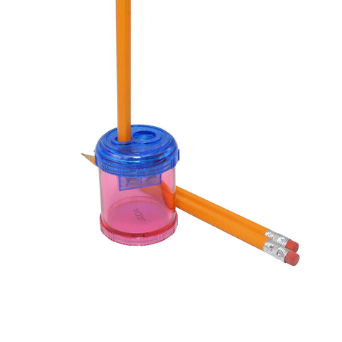 Westcott Plastic Manual Pencil and Crayon Sharpener, Assorted Colors (12202), Single