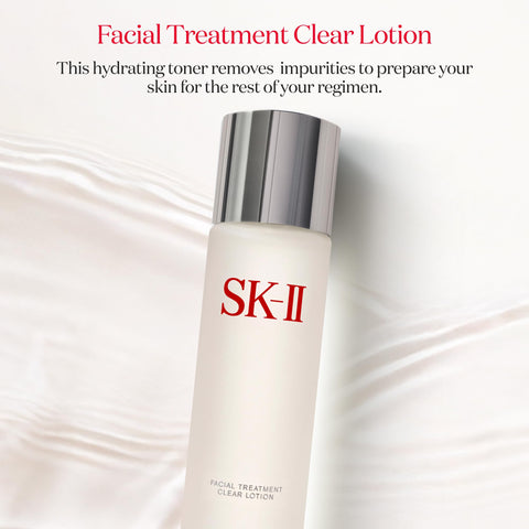 SK-II Facial Treatment Clear Lotion - Hydrating Face Toner with AHAs to Exfoliate & Visibly Improve Texture - Gentle Facial Toner Made with Salicylic & Lactic Acid for a More Even Skin Tone (5.4 oz)