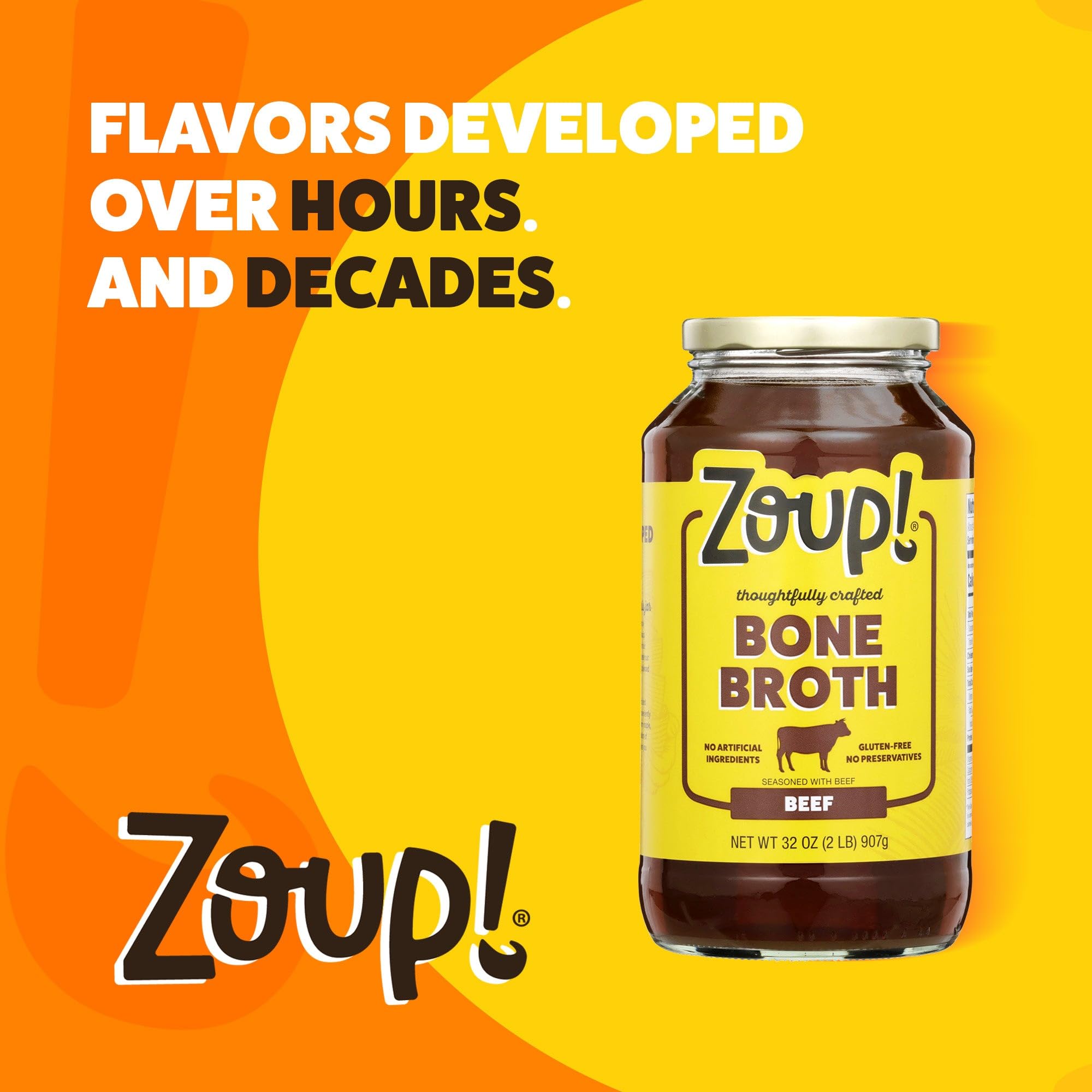 Savory Broth by Zoup! Keto-Friendly, Gluten Free, Non-GMO - Great for Stock, Bouillon, Soup Base or in Gravy - 1-Pack (32 oz)