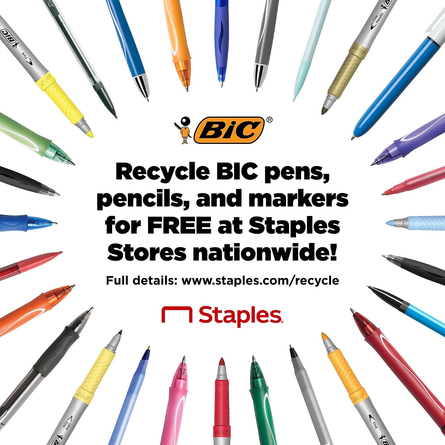 BIC SCSM361BK Soft Feel Retractable Ballpoint Pen Black 1mm Medium 36/Pack