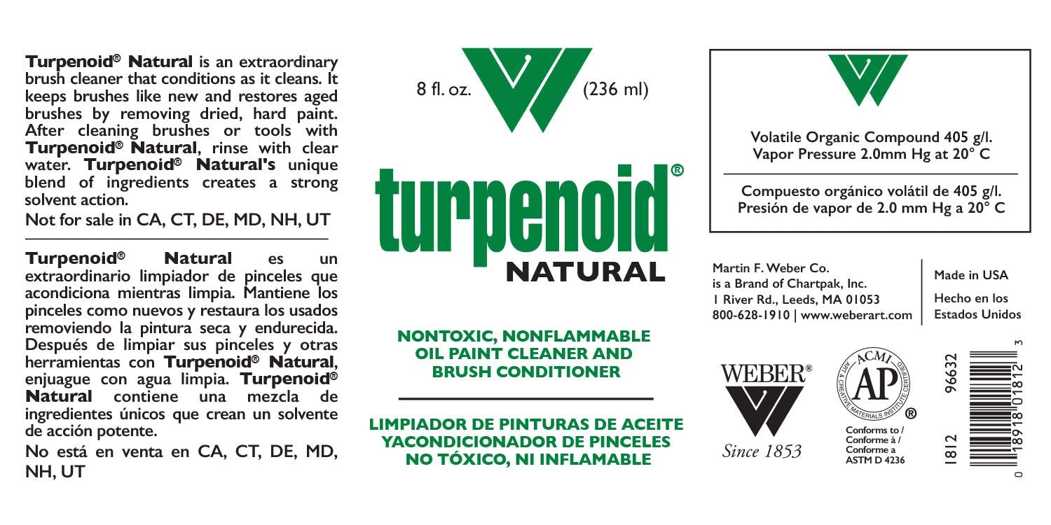 Weber Turpenoid Natural, 236ml Bottle, 1 Each (1812)
