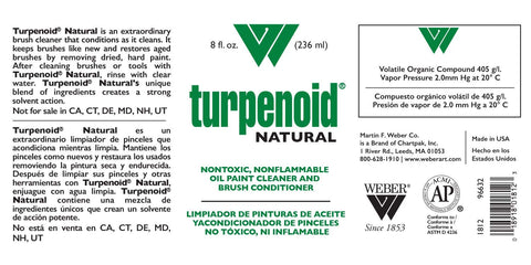 Weber Turpenoid Natural, 236ml Bottle, 1 Each (1812)