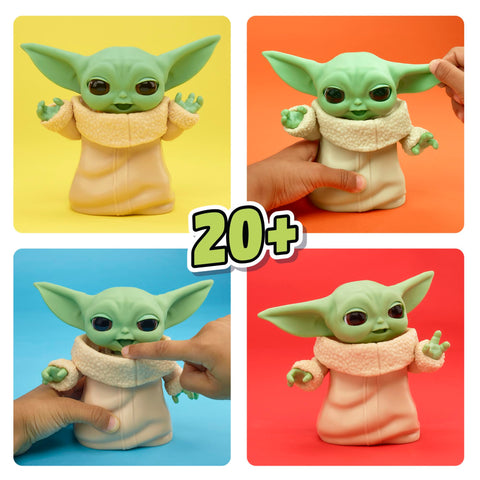 STAR WARS Mixin' Moods Grogu, 20+ Poseable Expressions, 5-Inch-Tall Grogu Toy, 4+ Years