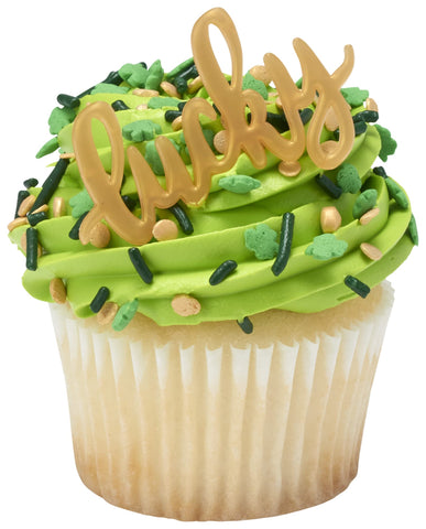 DecoPac Green Sprinkles | Extra Large 26oz Pack | Cake Sprinkle Mix, Fancy Sprinkles For Cake Decorating, Handheld Container, Candy Sprinkles, Cake Sprinkles - Dark Green