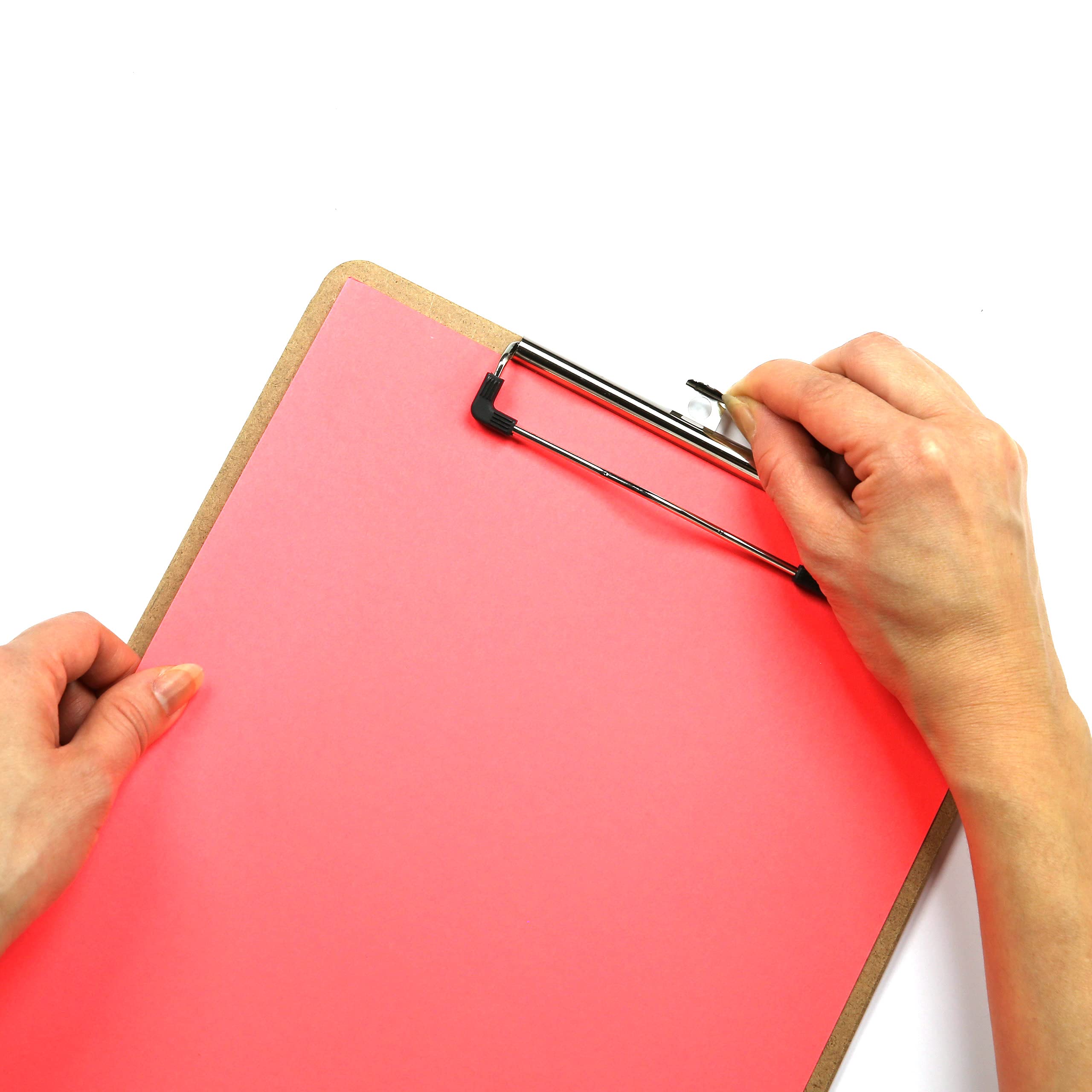 Officemate Recycled Wood Clipboards, Low Profile Clip, 24 Pack Clipboards, Letter Size (9 x 12.5 Inches), Brown (83824)