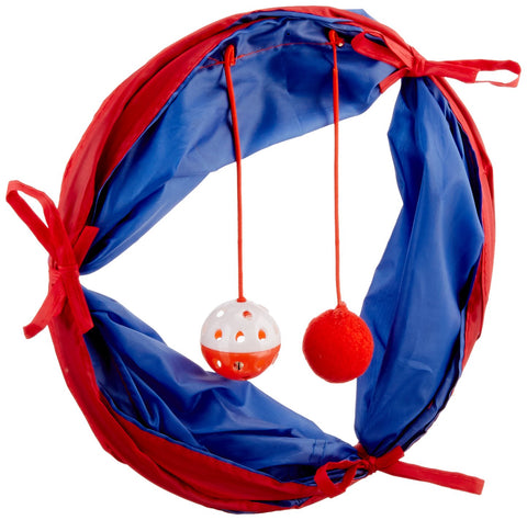 Kole KI-OD476 Cat Tunnel with Dangle Toys, One Size