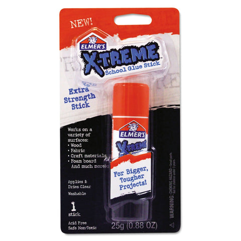 Elmer's X-TREME Extra Strength Washable School Glue Stick, 0.88 Ounces, Single Stick (E584)