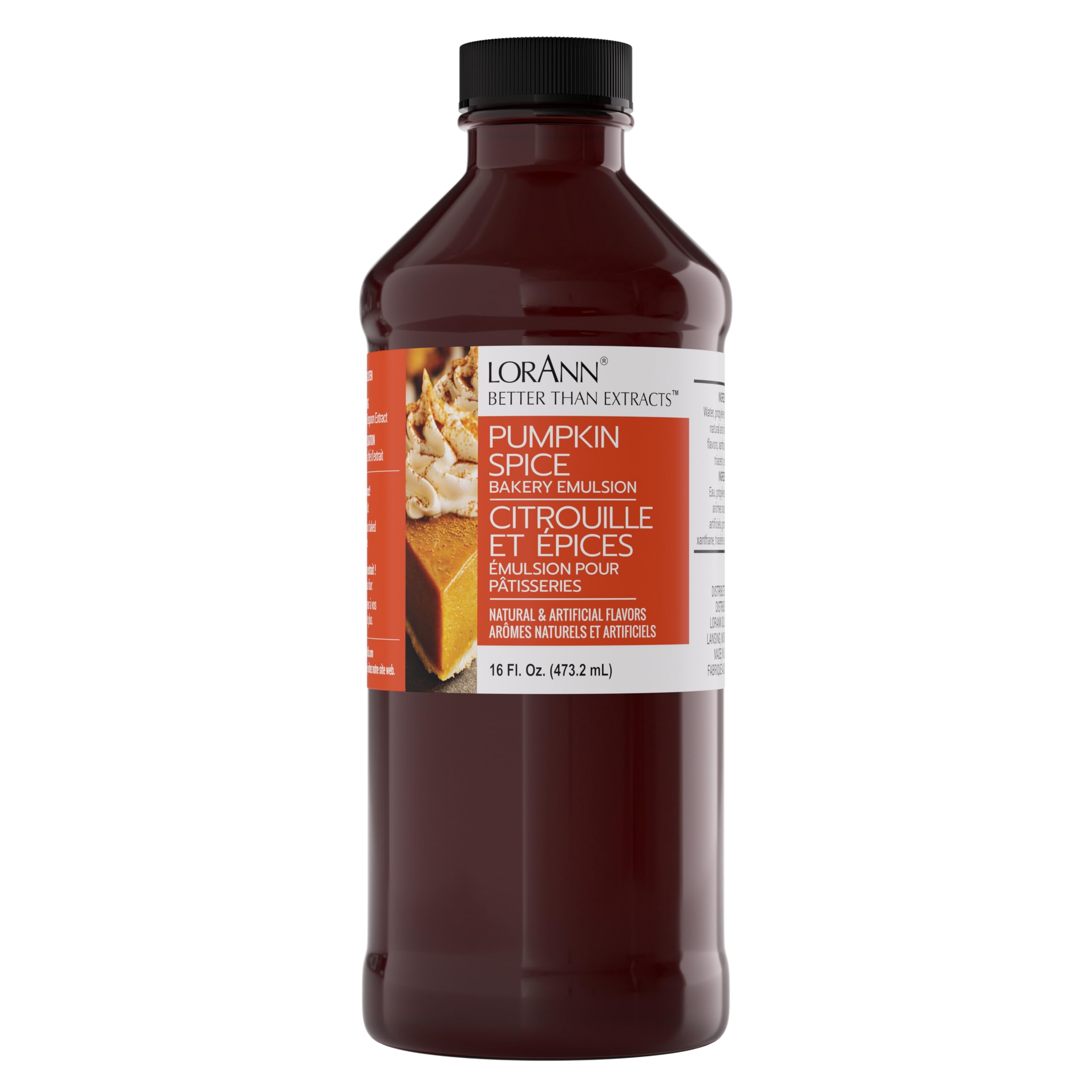 Lorann Oils Pumpkin Spice Bakery Emulsion: Genuine Pumpkin Spice Blend, Perfect for Boosting Fall Flavors in Cakes, Cookies & Desserts, Gluten-Free, Keto-Friendly, Pumpkin Spice Flavoring Essential