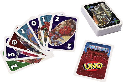 Mattel Games ​UNO Masters of The Universe Card Game for Kids, Adults and Game Night with Special Rule for 2-10 Players