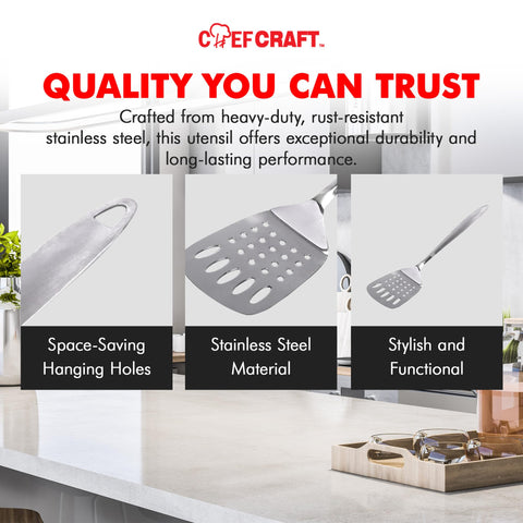 Chef Craft Stainless Steel Slotted Turner
