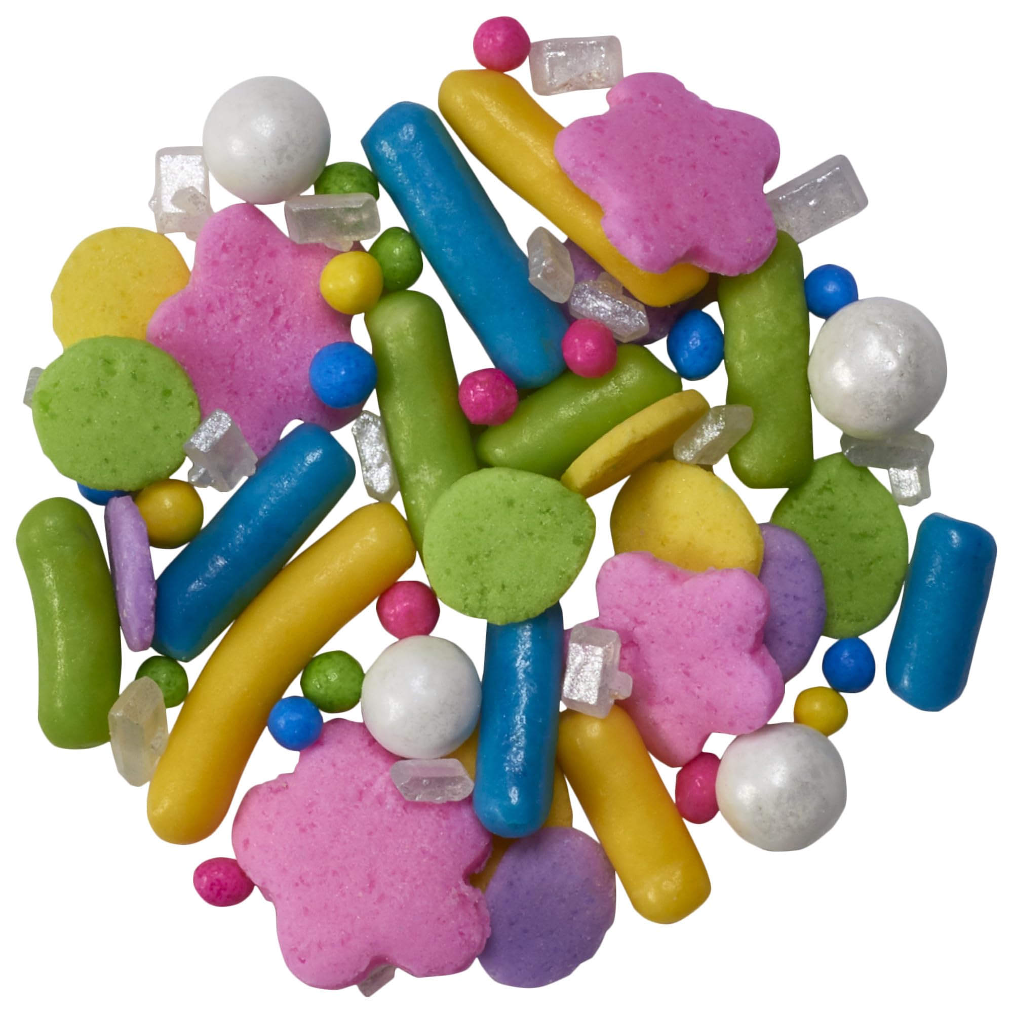DecoPac Spring Fusion Mix Sprinkles, 26oz, Shaped Candy Sprinkles in Handheld Container, Edible Decorations For Celebration Cakes, Cupcakes, Cookies and Donuts