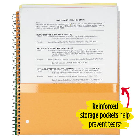 Five Star Spiral Notebooks, 1 Subject, College Ruled Paper, 100 Sheets, 11" x 8-1/2", Teal, Yellow, 2 Pack (38440)