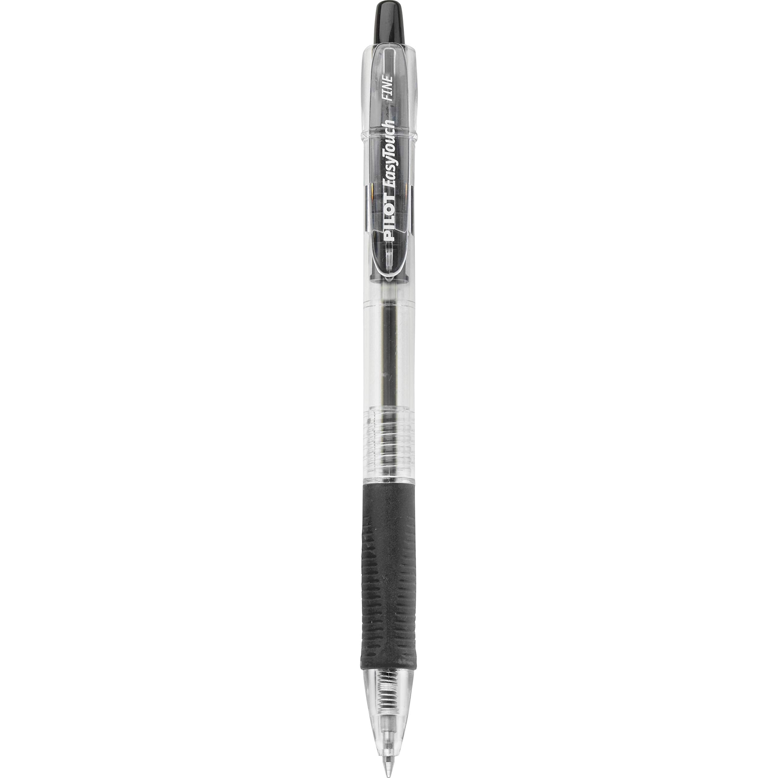 PILOT EasyTouch Refillable & Retractable Ballpoint Pens, Fine Point, Black Ink, 36-Pack Tub (54058)